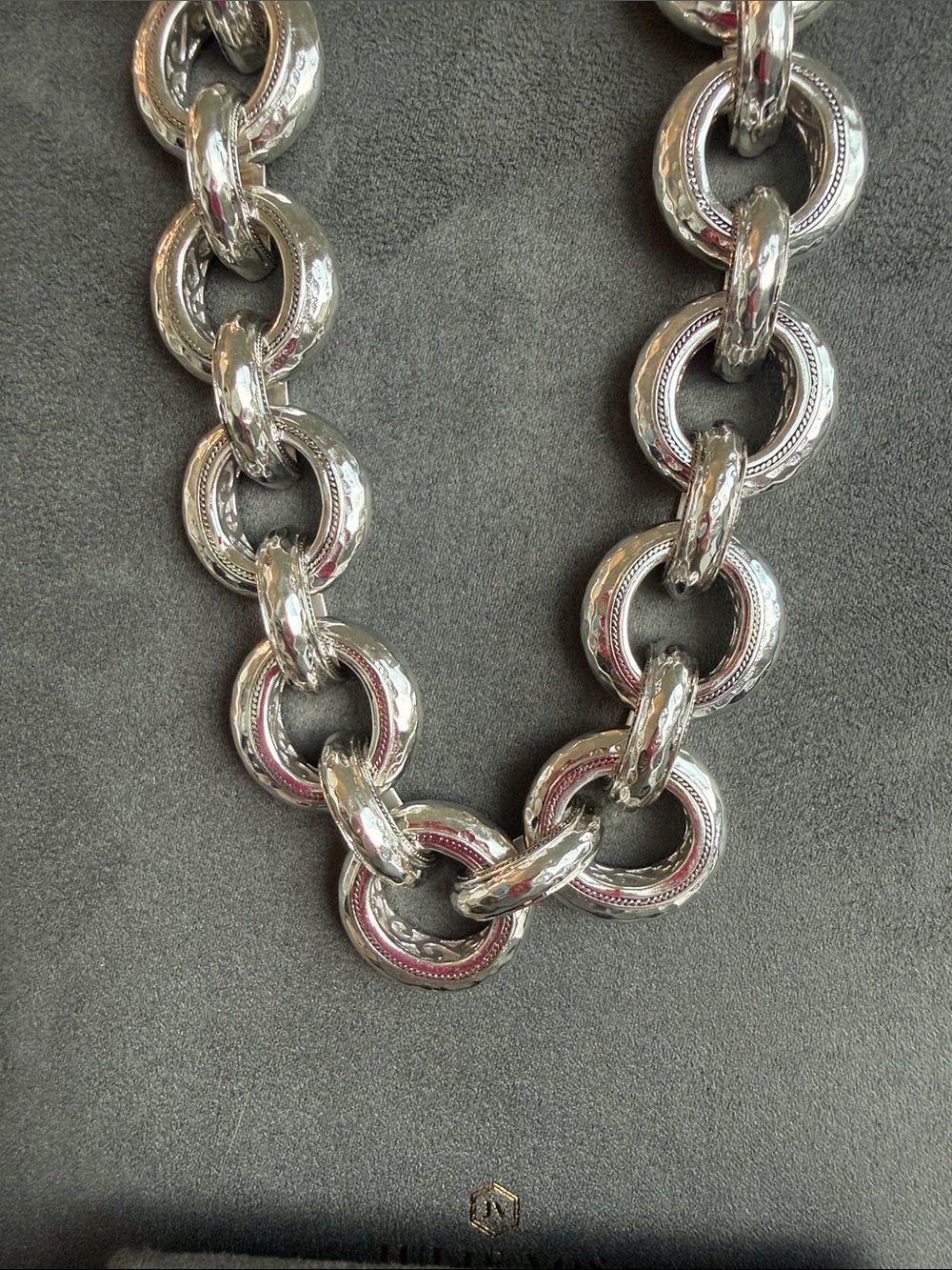 Silver Large Link Chain Necklace - Women Jewelry
